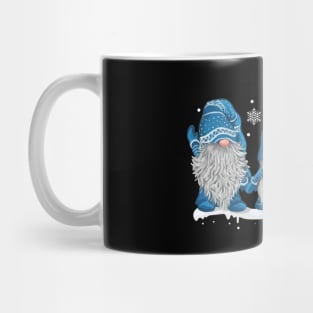 Three Gnomes In Blue Costume Christmas Gift Funny Xmas Shirt Mug